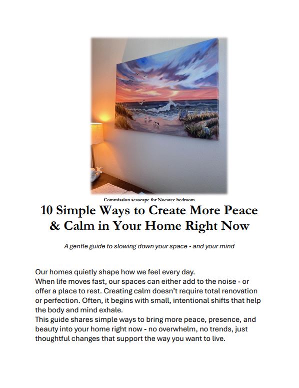 10 Simple ways to Create More Peace in Your Home - Digital product