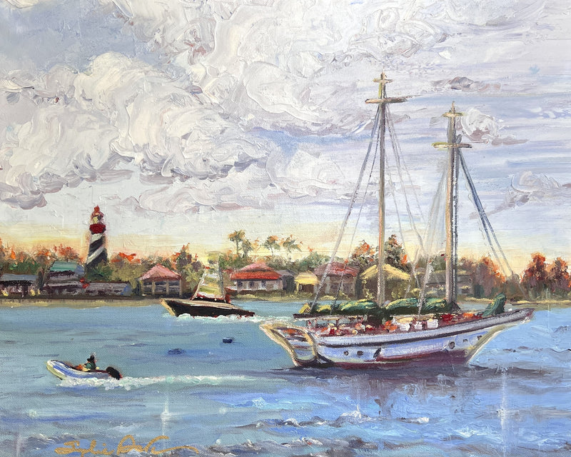 St. Augustine Bay and lighthouse