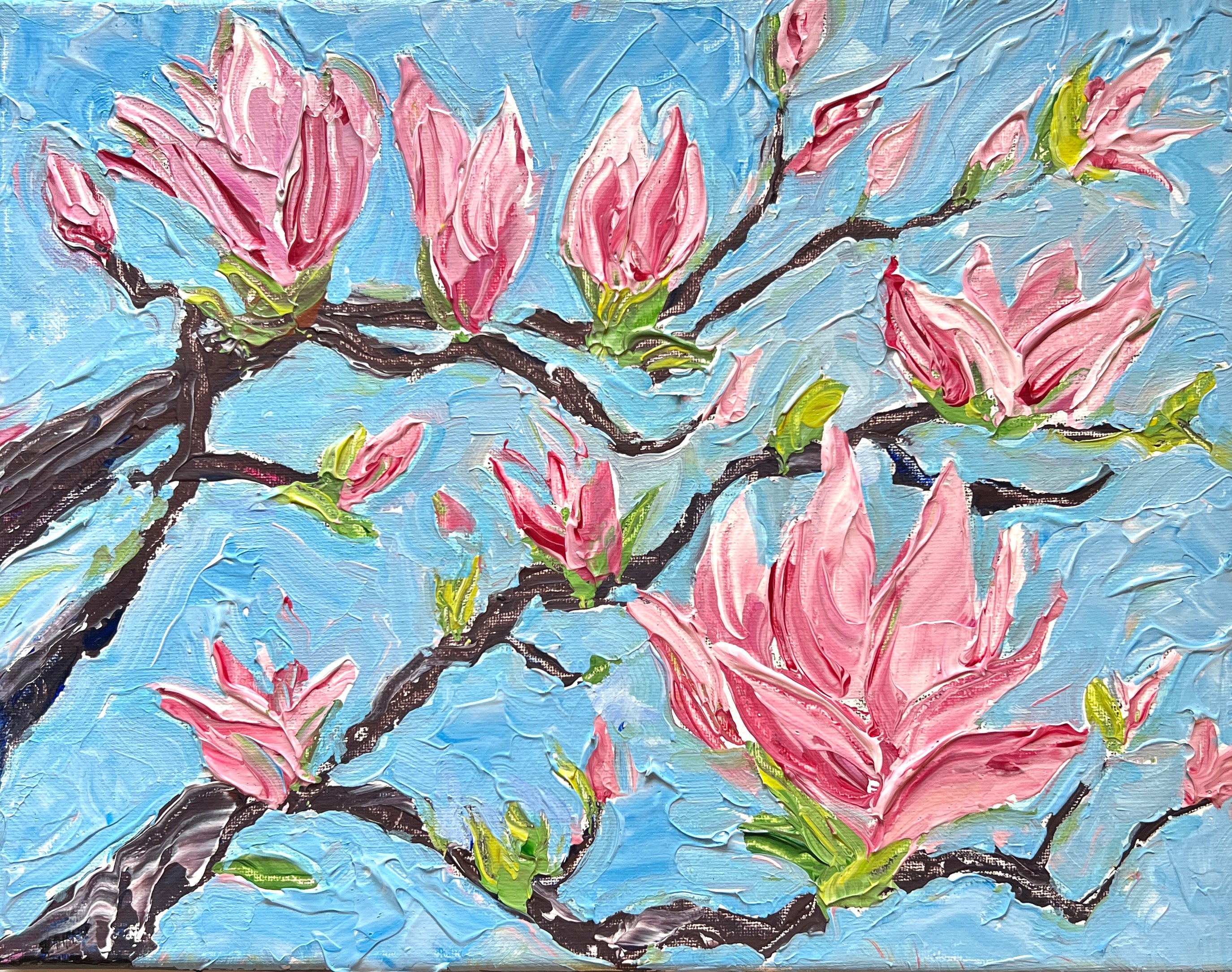 Pink Magnolia Painting KIT
