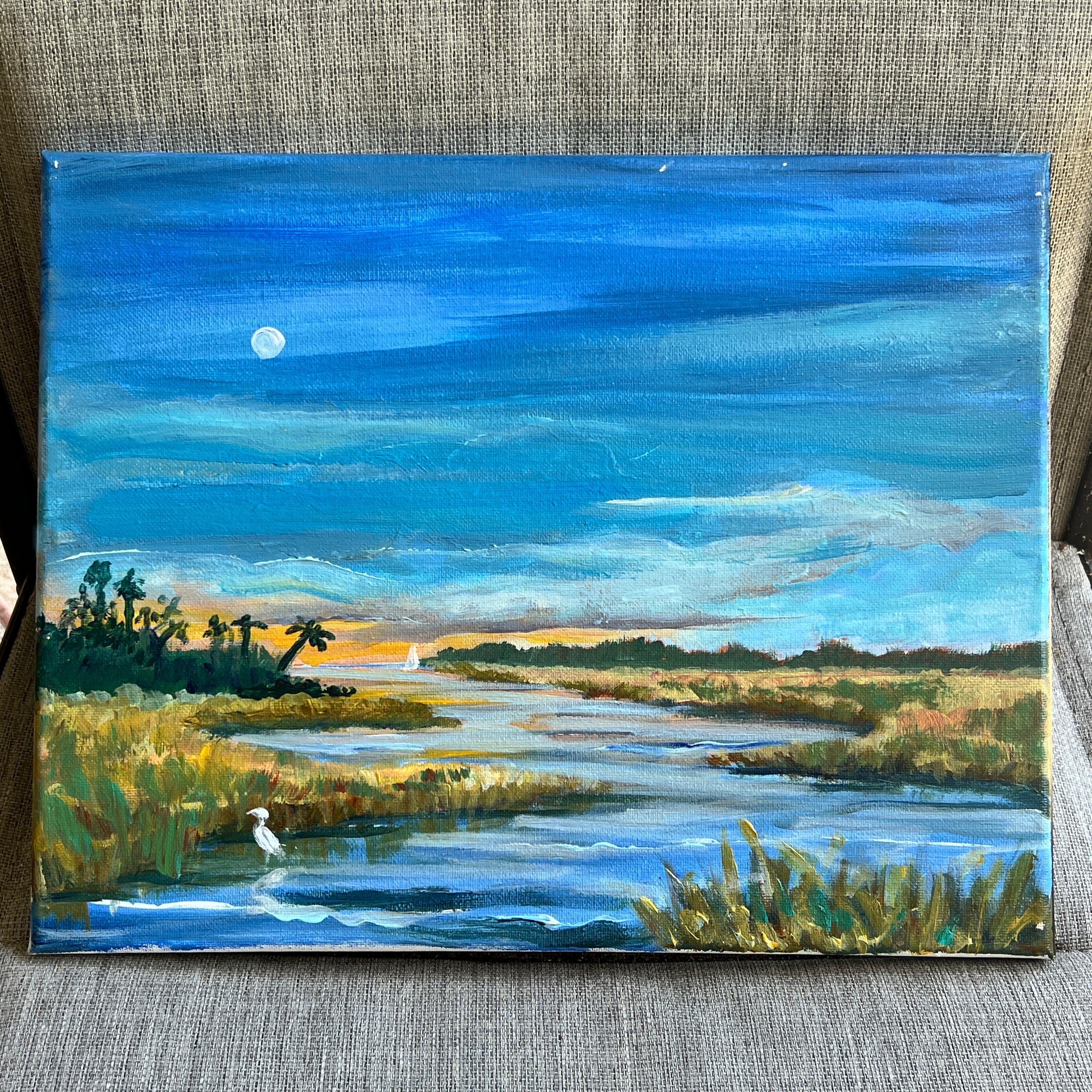 Painting Class HILLTOP Night Marsh Nov 3rd