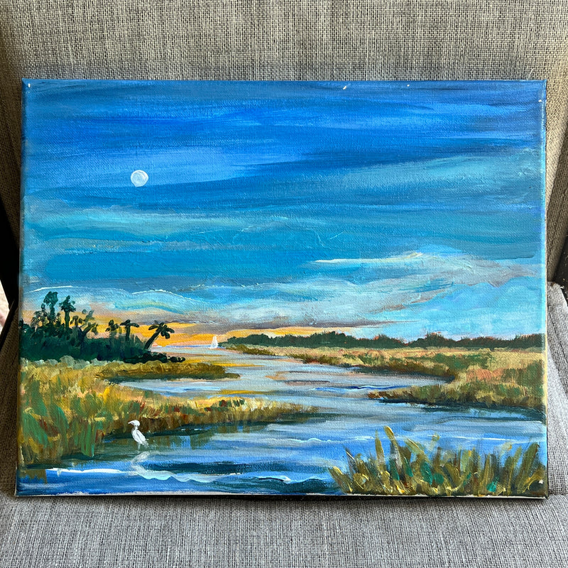 Painting Class HILLTOP Night Marsh Nov 3rd