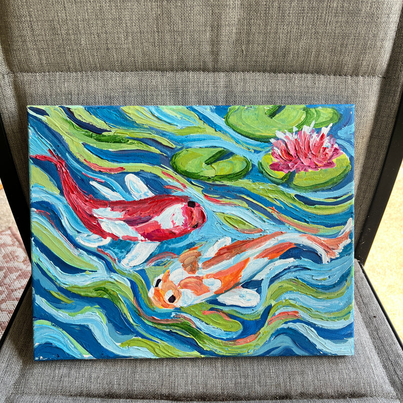 Painting Class HILLTOP Koi Fish Sept 1
