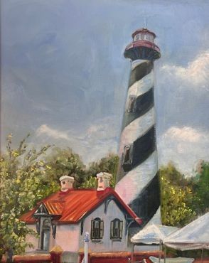Saint Augustine lighthouse reflections
