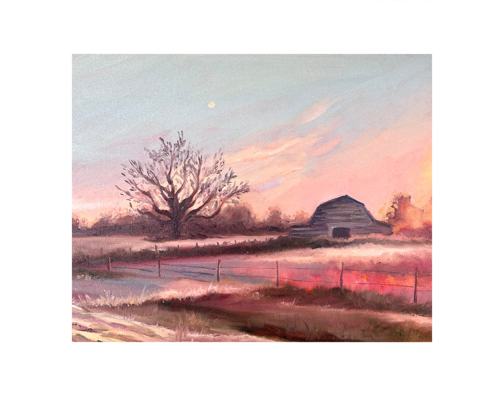 Barn in Coral Limited Edition Print