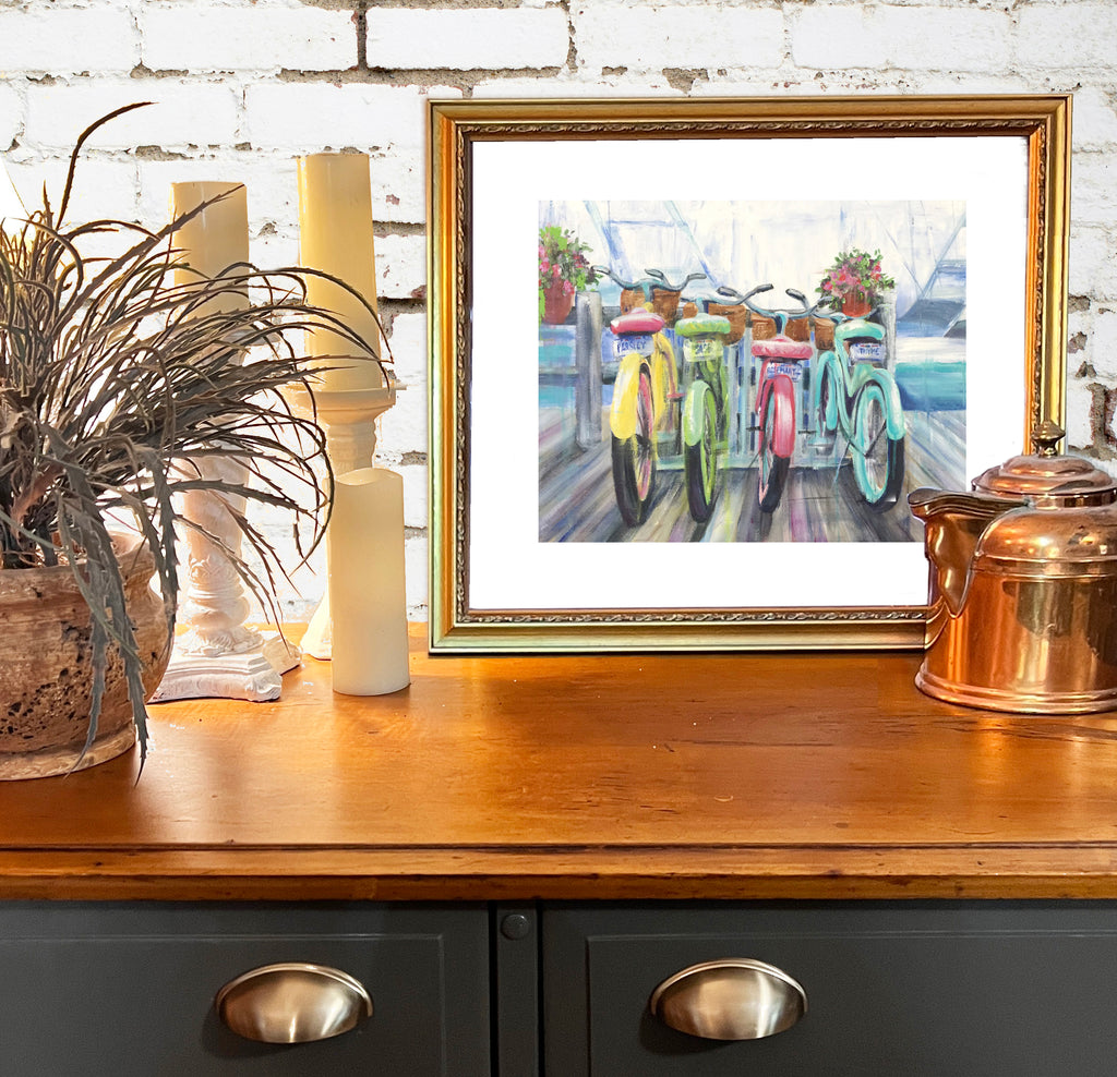 Bikes on Boardwalk Limited Edition Print