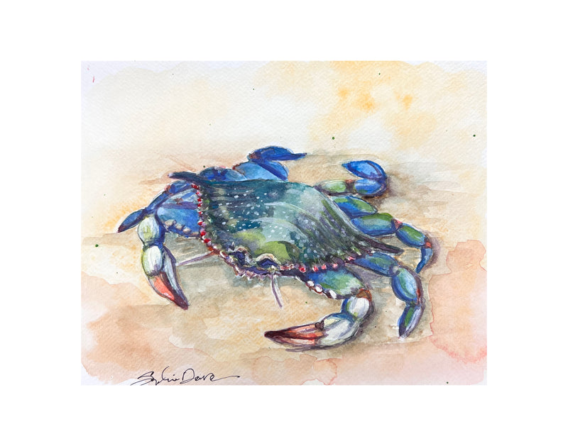 Blue Crab Limited Edition Print