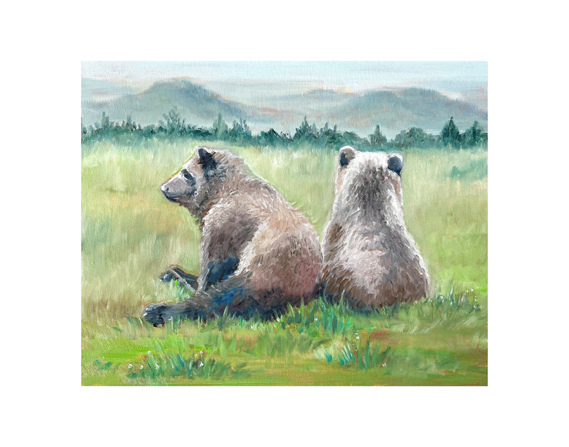 Cubs in the Outfield Limited Edition Print