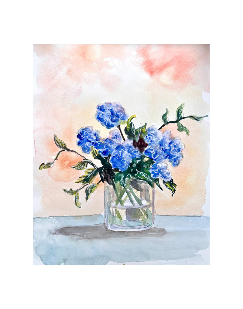 Hydrangeas Limited Edition Print