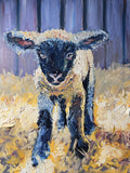 Impressionistic Lamb Portrait Print – Matte Paper 18x24″