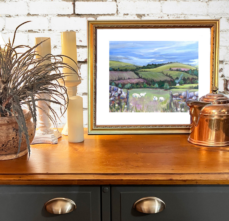 Sheep in Pasture Limited Edition Print