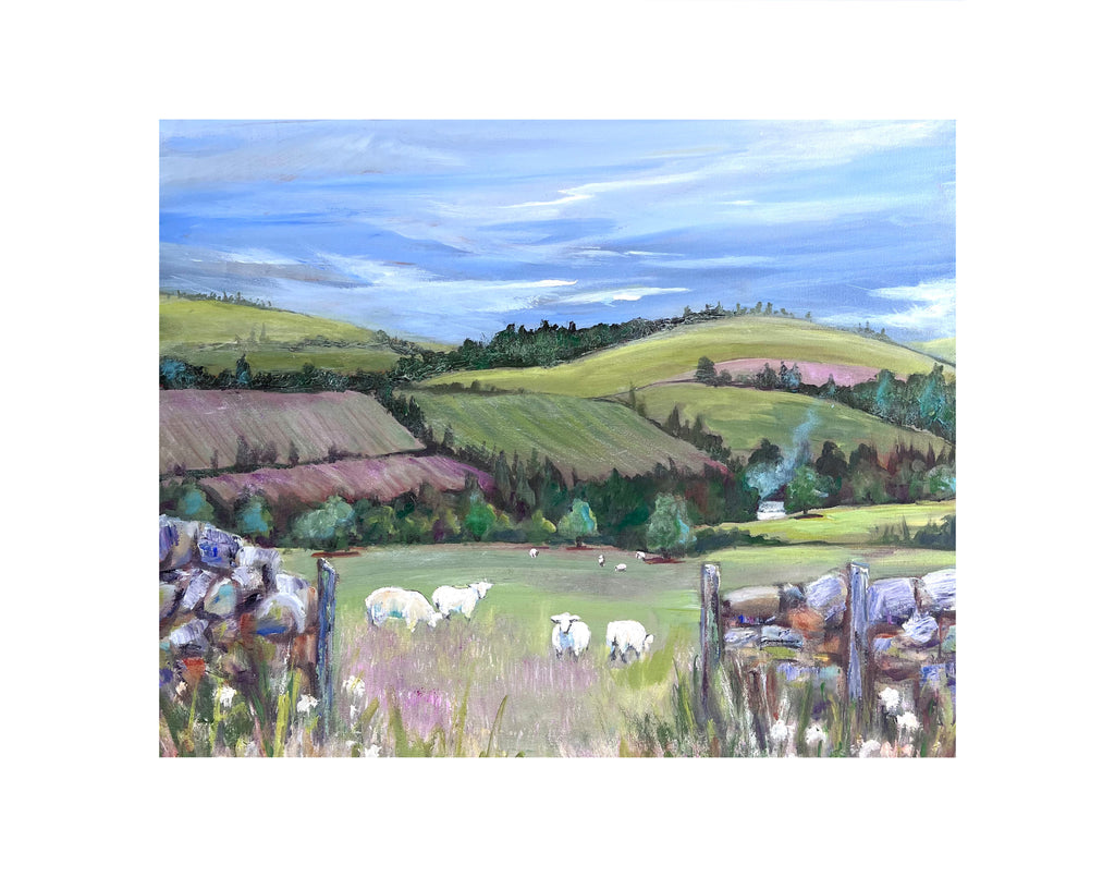 Sheep in Pasture Limited Edition Print
