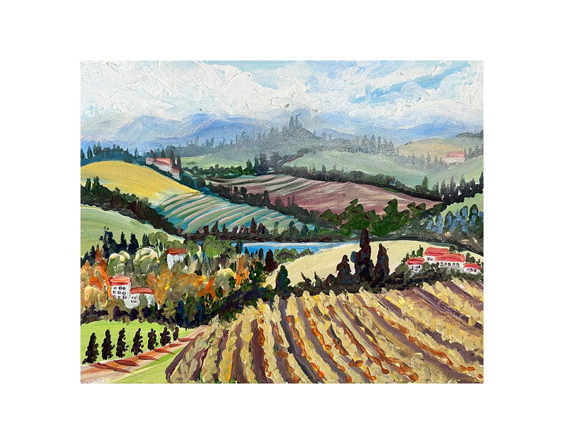 Tuscany Aerial Limited Edition Print